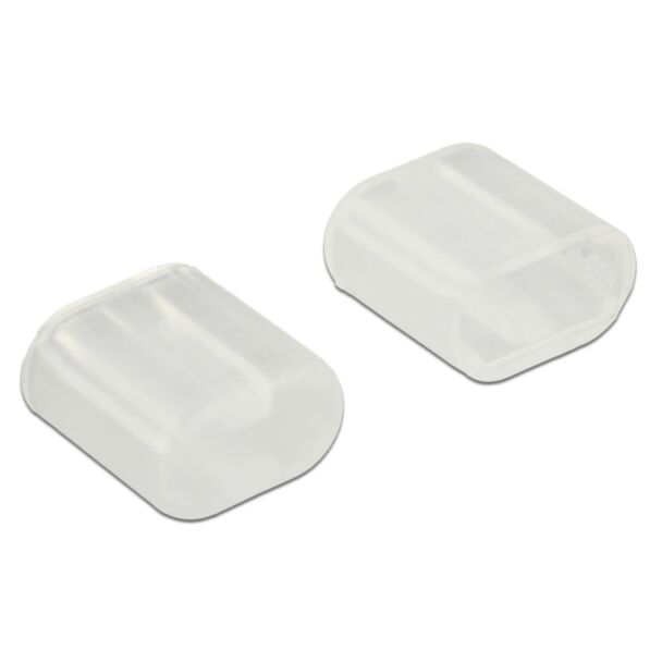 DeLOCK 64035 Copertura di sicurezza per presa elettrica Trasparente 10 pz