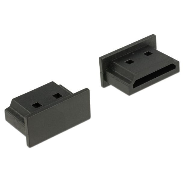DeLOCK 64030 socket safety cover HDMI A Black 10 pc(s)