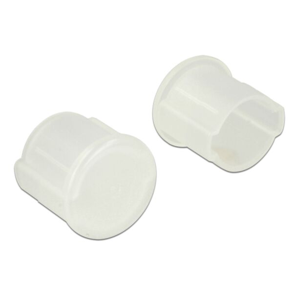 DeLOCK 64022 Copertura di sicurezza per presa elettrica BNC Trasparente 10 pz