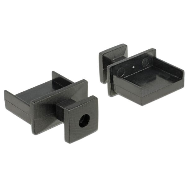 DeLOCK 64009 socket safety cover USB Type-A Black 10 pc(s)