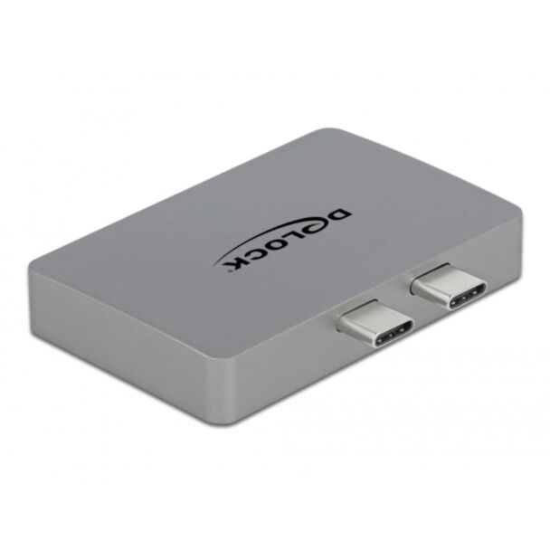 DeLOCK Doppio adattatore DisplayPort con 4K 60 Hz e PD 3.0 per MacBook