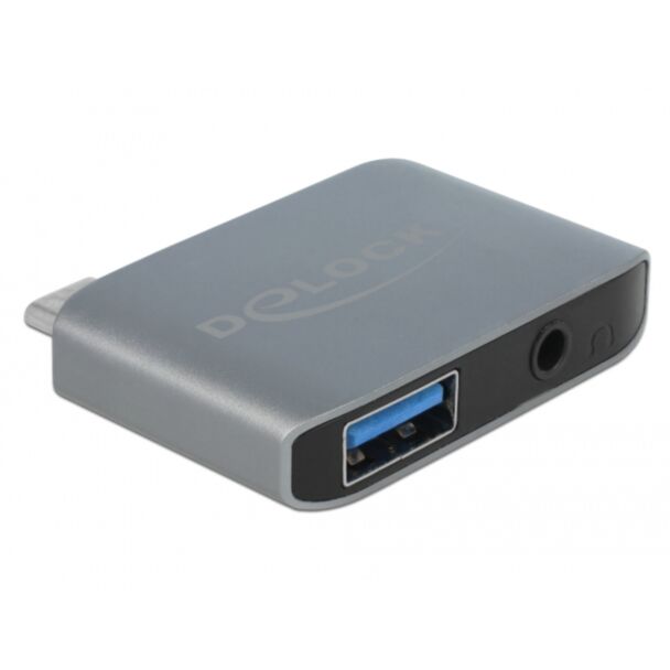 DeLOCK 63965 laptop dock/port replicator Anthracite