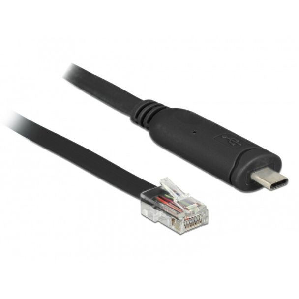 DeLOCK 63912 serial cable Black 2 m USB Type-C RJ45