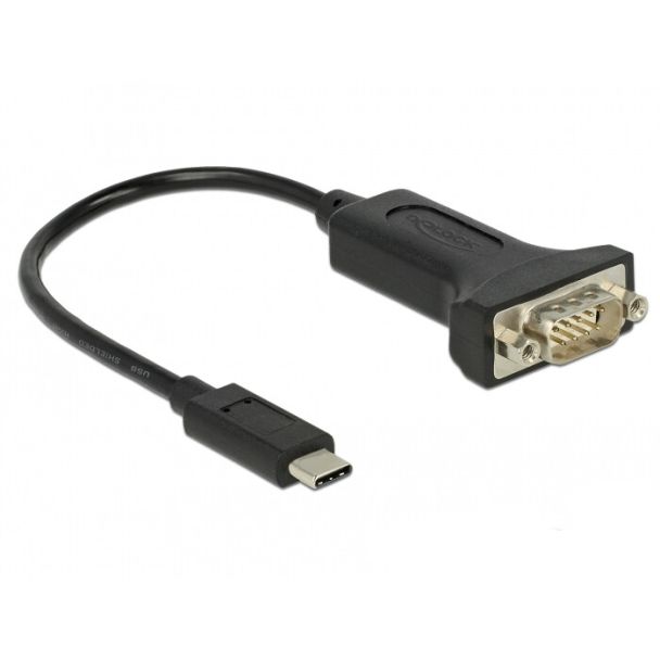 DeLOCK 63908 serial cable Black 0.15 m DB-9