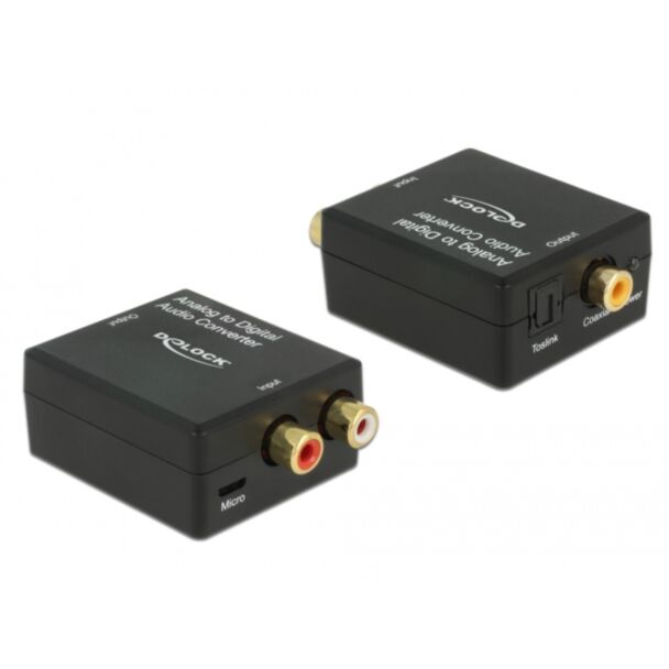 DeLOCK 63468 convertitore audio Nero