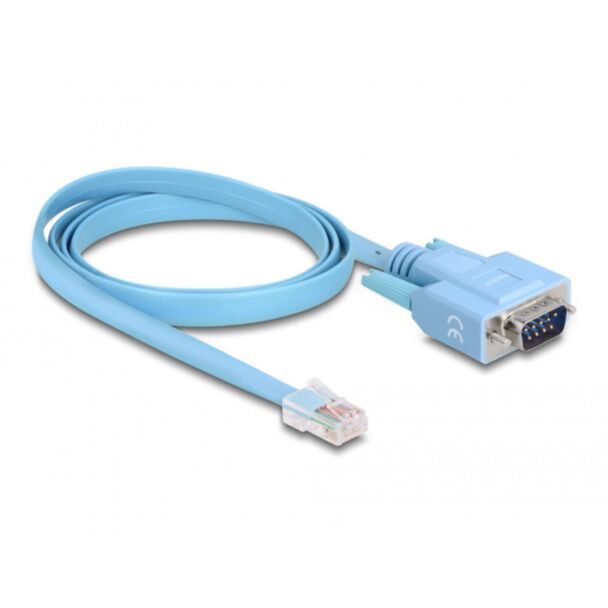 DeLOCK Adattatore RS-232 DB9 maschio per 1 x RS-232 RJ45 seriale maschio da 1 m