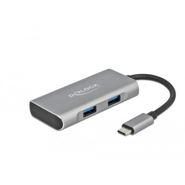 DeLOCK External USB 10 Gbps USB Type-C Hub with 3 x USB Type-A and 1 x USB Type-C