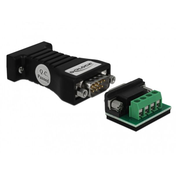 DeLOCK 62919 cable gender changer RS-232 RS-485 Black
