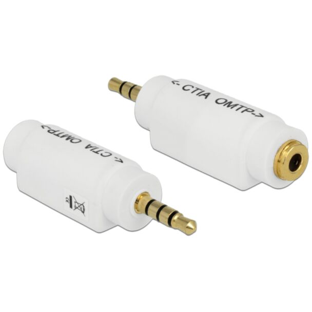 DeLOCK 65590 adattatore per inversione del genere dei cavi 3.5mm Bianco
