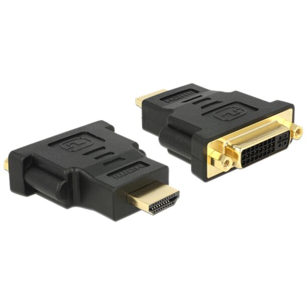 DeLOCK 65467 cable gender changer HDMI DVI 24+5 Black