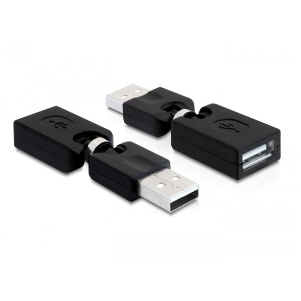 DeLOCK 65260 cable gender changer USB 2.0 A Black