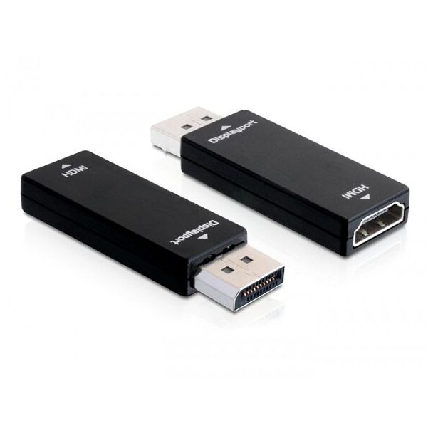 DeLOCK 65258 adattatore per inversione del genere dei cavi Displayport 1.1 HDMI Nero