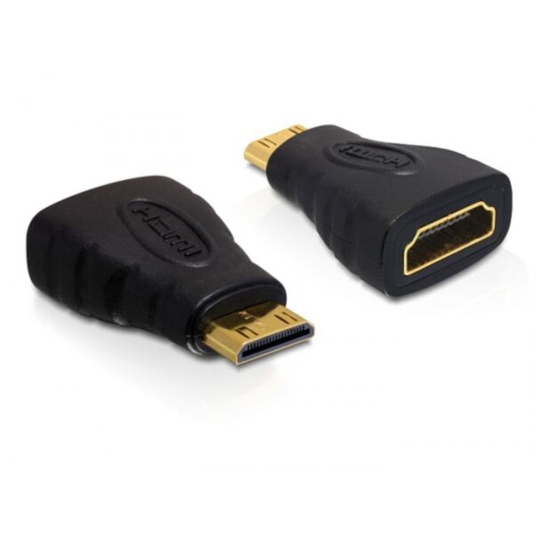 DeLOCK 65244 adattatore per inversione del genere dei cavi 19-p HDMI-C M 19-p HDMI-A F Nero