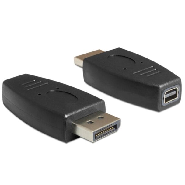 DeLOCK 65237 adattatore per inversione del genere dei cavi Displayport mini Displayport Nero