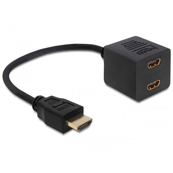 DeLOCK 65226 HDMI cable HDMI Type A (Standard) 2 x HDMI Black