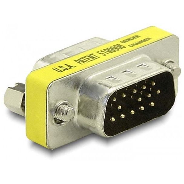 DeLOCK 65010 adattatore per inversione del genere dei cavi VGA Argento