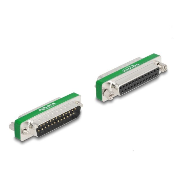 DeLOCK RF/EMI Interference Suppression Filter D-Sub 25 pin male to female with low-pass filter capacitive