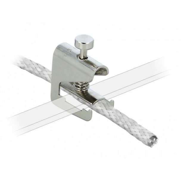 DeLOCK Morsetto di schermatura per busbar - Diametro del cavo 10 - 17 mm