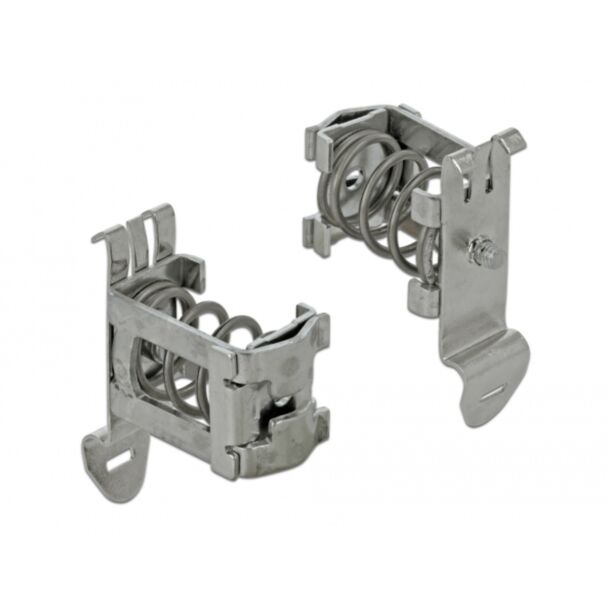 DeLOCK Shield Clamp for DIN Rail - Cable diameter 4 - 13.5 mm