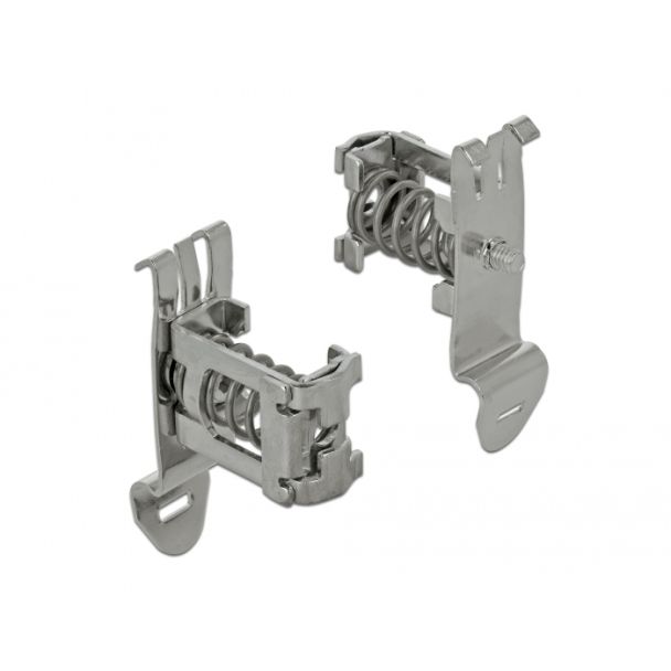 DeLOCK Shield Clamp for DIN Rail - Cable diameter 3 - 8 mm