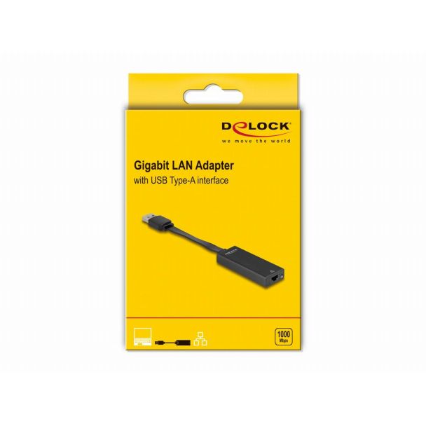 DeLOCK Adattatore USB Tipo-A da Gigabit LAN slim