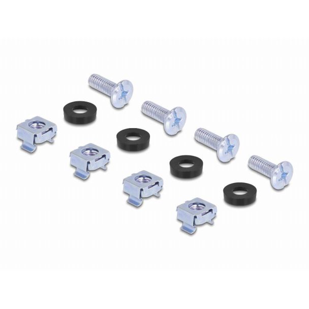 DeLOCK Pannello Patch da 19″ Keystone a 16 con 3 ganci e pressacavi 1U nero