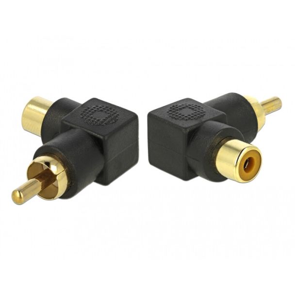 DeLOCK 66168 adattatore per inversione del genere dei cavi RCA Nero