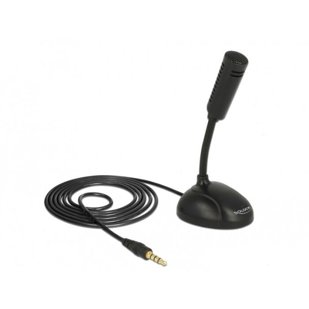 DeLOCK 65872 microphone Black Mobile phone/smartphone microphone