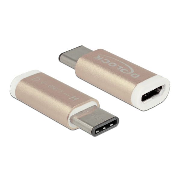 DeLOCK 65677 cable gender changer USB 2.0-C USB 2.0 Micro-B Copper
