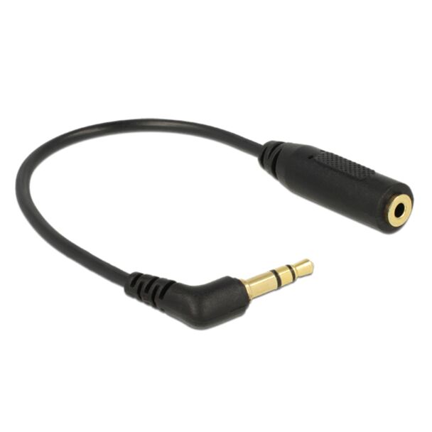 DeLOCK 0.17m 2.5mm/3.5mm cavo audio 0,17 m Nero