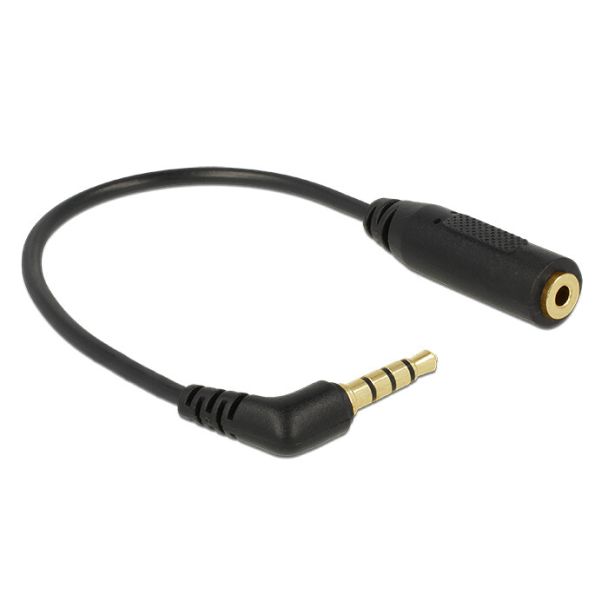 DeLOCK 0.175m 3.5mm/2.5mm audio cable Black