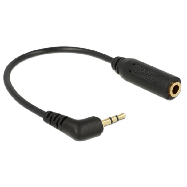 DeLOCK 0.175m 2.5mm/3.5mm cavo audio 0,175 m Nero