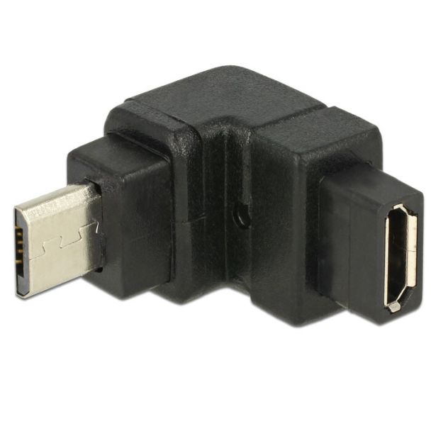 DeLOCK USB2.0Micro-B/USB2.0Micro-B Nero