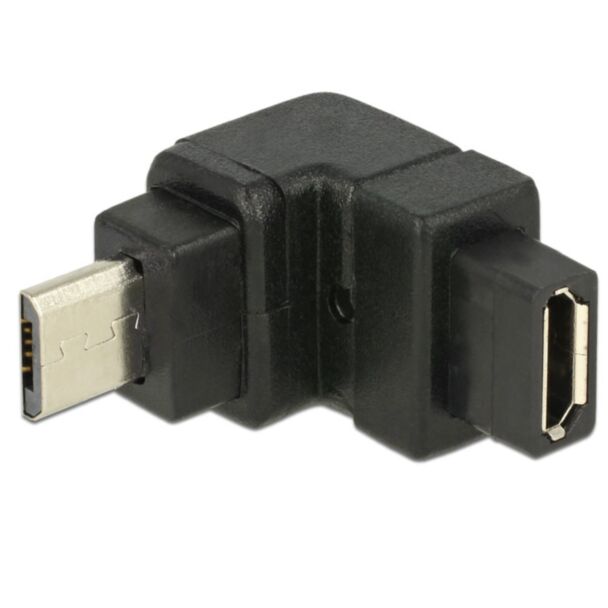 DeLOCK USB2.0Micro-B/USB2.0Micro-B Nero