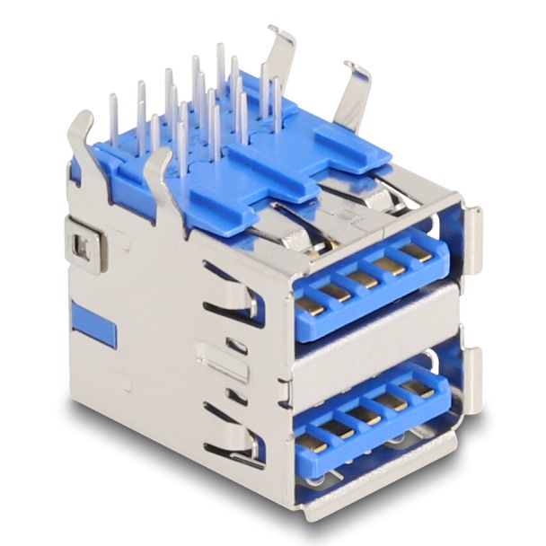 DeLOCK 66950 cavo di collegamento USB Type-A Blu, Argento