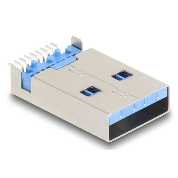 DeLOCK 66946 cavo di collegamento USB Type-A Blu, Argento