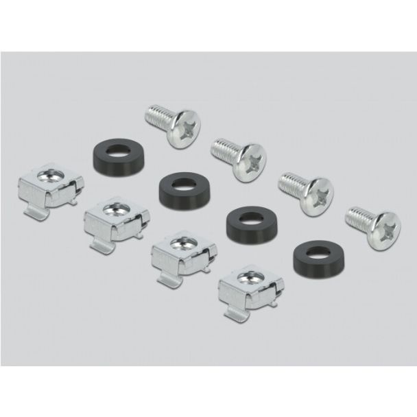 DeLOCK Pannello Patch Keystone da 19″ a 24 porte con guida di fissaggio cavi, campo di etichettatura e protezione dalla polvere 1U nero