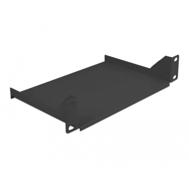 DeLOCK 10″ Shelf for network cabinet 1U black