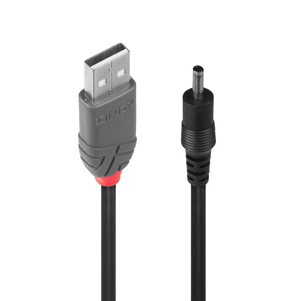 Lindy 70266 cavo di alimentazione Nero 1,5 m USB A