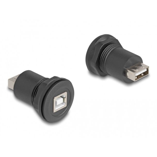 DeLOCK Connettore integrato da USB 2.0 Tipo-B a USB 2.0 Tipo-A nero