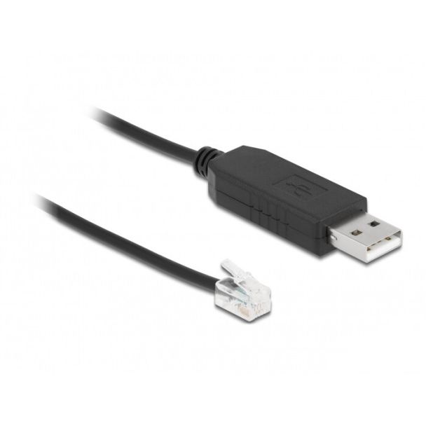 DeLOCK Adapter cable USB Type-A to Serial RS-232 RJ10 with ESD protection Meade Autostar 2 m
