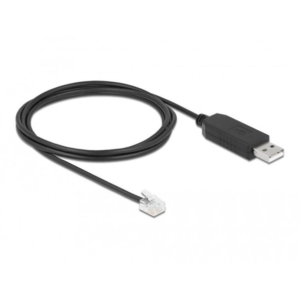 DeLOCK Adapter cable USB Type-A to Serial RS-232 RJ12 with ESD protection Leadshine 2 m