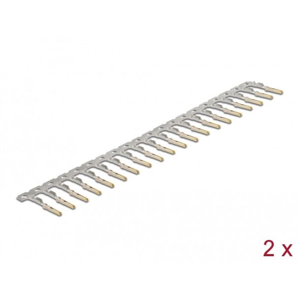 DeLOCK Crimp contacts for D-Sub HD crimp female 40 pieces