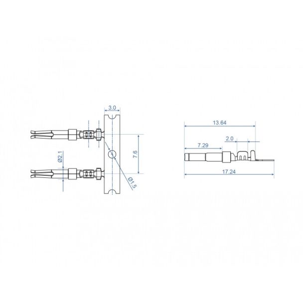 DeLOCK Contatti a crimpare per femmina a crimpare D-Sub 40 pezzi