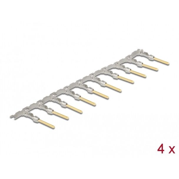 DeLOCK Crimp contacts for D-Sub crimp male 40 pieces