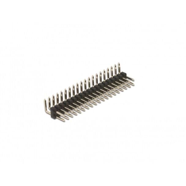 DeLOCK Pin header a 20 pin, passo 2,54 mm, 2 fila, angolato 5 pezzi