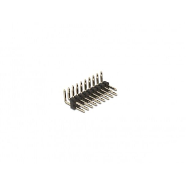 DeLOCK Pin header 10 pin, pitch 2.54 mm, 2-row, angled, 5 pieces