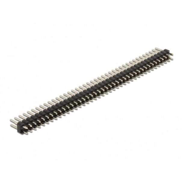 DeLOCK Pin header a 40 pin, passo 2,54 mm, 2 fila, diritto, 5 pezzi