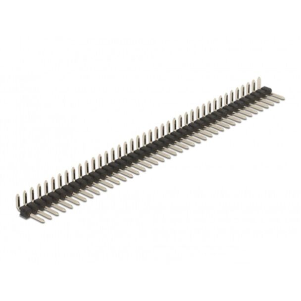 DeLOCK Pin header 40 pin, pitch 2.54 mm, 1-row, angled, 5 pieces