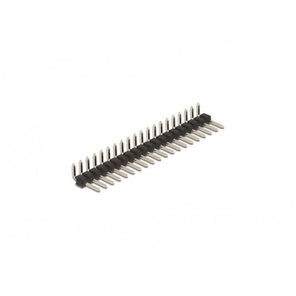 DeLOCK Pin header a 20 pin, passo 2,54 mm, 1 fila, angolato 5 pezzi